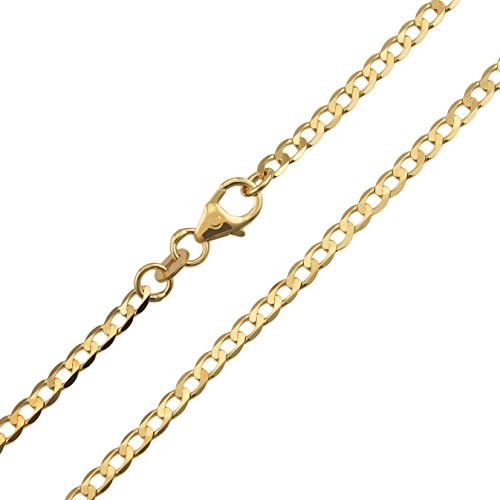 Panzerkette Weit Gold Breite Mm Unisex Halskette Collier