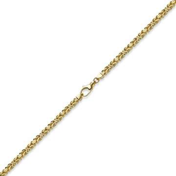 4mm Kette Halskette Königskette aus 750 Gold Gelbgold 50cm Herren Goldkette - 2