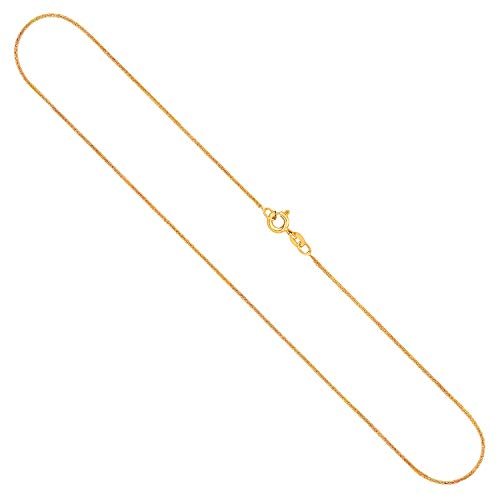 Goldkette, Ankerkette flach Gelbgold 585/14 K, Länge 60 cm, Breite 1.2