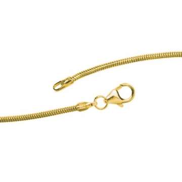 JOBO Schlangenkette 585 Gelbgold 1,4 mm 60 cm Gold-Halskette - 5