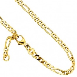 Gold, Gelbgold Luigi Cm Merano Armband Figarokette, 585 585 Gold 21